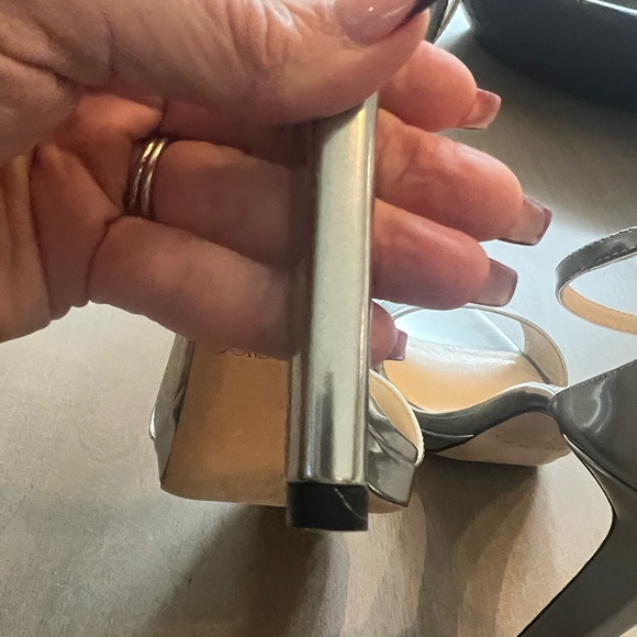 Jimmy choo Misty silver patten heels size 39 - Picture 11 of 11